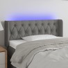 Tête de lit à LED Gris foncé 103x16x78/88 cm Tissu 618382618382