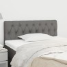 Tête de lit Gris foncé 100x7x78/88 cm Tissu 618383618383