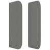 Tête de lit avec oreilles Gris foncé 103x16x78/88 cm Tissu 618386618386
