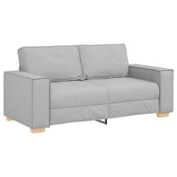 Canapé 2 places Gris nuage 180x78x84 cm Tissu 618389618389
