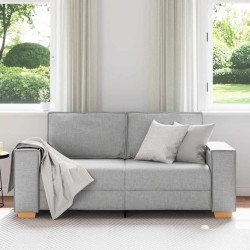 Canapé 2 places Gris nuage 180x78x84 cm Tissu 618389618389