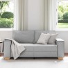 Canapé 2 places Gris nuage 180x78x84 cm Tissu 618389618389