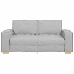 Canapé 2 places Gris nuage 180x78x84 cm Tissu 618389618389