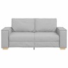 Canapé 2 places Gris nuage 180x78x84 cm Tissu 618389618389