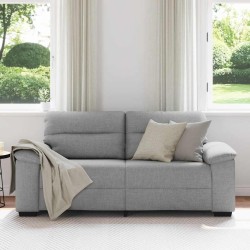 Canapé 2 places Gris nuage 180x81x84 cm tissu 618390618390