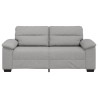 Canapé 2 places Gris nuage 180x81x84 cm tissu 618390618390