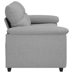 Canapé 2 places Gris nuage 180x81x84 cm tissu 618390618390