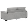 Canapé 2 places Gris nuage 180x81x84 cm tissu 618390618390