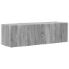 Ensemble de meuble TV mural 4 pcs Gris Sonoma Bois d'ingénierie 618391618391