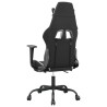 Chaise de jeu avec repose-pied Noir et blanc Similicuir 618393618393