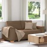 Canapé 2 places Marron 180x78x84 cm Tissu 618394618394