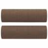 Canapé 3 places avec oreillers décoratifs marron 180 cm tissu 618395618395