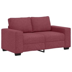 Canapé 2 places rouge vin 160x77x82 cm en tissu 618396618396