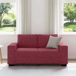 Canapé 2 places rouge vin 160x77x82 cm en tissu 618396618396