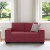 Canapé 2 places rouge vin 160x77x82 cm en tissu 618396618396