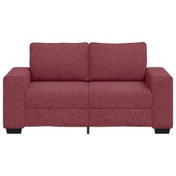 Canapé 2 places rouge vin 160x77x82 cm en tissu 618396618396
