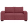Canapé 2 places rouge vin 160x77x82 cm en tissu 618396618396