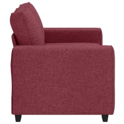 Canapé 2 places rouge vin 160x77x82 cm en tissu 618396618396