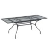 Table de Salle à Manger en Maille Extensible Anthracite Acier 618398618398