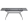 Table de Salle à Manger en Maille Extensible Anthracite Acier 618398618398