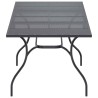 Table de Salle à Manger en Maille Extensible Anthracite Acier 618398618398