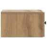 Cabinet de chevet mural Chêne artisanal 33 x 34,5 x 20 cm 618399618399