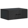 Cabinet de chevet mural avec tiroir Noir 49 x 34,5 x 20 cm 618400618400