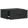 Cabinet de chevet mural avec tiroir Noir 49 x 34,5 x 20 cm 618400618400