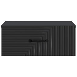 Cabinet de chevet mural avec tiroir Noir 49 x 34,5 x 20 cm 618400618400