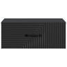 Cabinet de chevet mural avec tiroir Noir 49 x 34,5 x 20 cm 618400618400