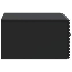 Cabinet de chevet mural avec tiroir Noir 49 x 34,5 x 20 cm 618400618400