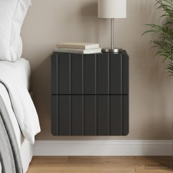 Cabinet de chevet mural avec tiroir Noir 33 x 34,5 x 43 cm 618401618401