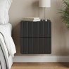 Cabinet de chevet mural avec tiroir Noir 33 x 34,5 x 43 cm 618401618401