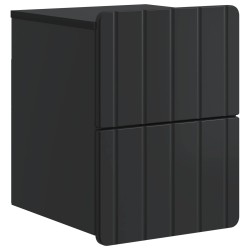 Cabinet de chevet mural avec tiroir Noir 33 x 34,5 x 43 cm 618401618401