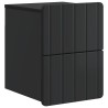 Cabinet de chevet mural avec tiroir Noir 33 x 34,5 x 43 cm 618401618401