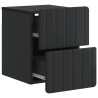 Cabinet de chevet mural avec tiroir Noir 33 x 34,5 x 43 cm 618401618401