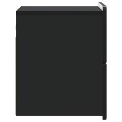 Cabinet de chevet mural avec tiroir Noir 33 x 34,5 x 43 cm 618401618401