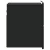 Cabinet de chevet mural avec tiroir Noir 33 x 34,5 x 43 cm 618401618401