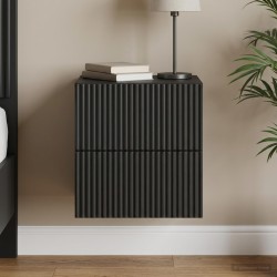 Cabinet de chevet mural avec tiroir Noir 33 x 34,5 x 40 cm 618402618402