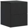 Cabinet de chevet mural avec tiroir Noir 33 x 34,5 x 40 cm 618402618402