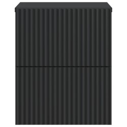Cabinet de chevet mural avec tiroir Noir 33 x 34,5 x 40 cm 618402618402