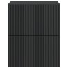 Cabinet de chevet mural avec tiroir Noir 33 x 34,5 x 40 cm 618402618402