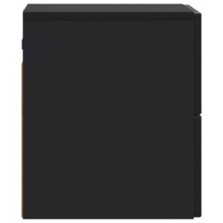 Cabinet de chevet mural avec tiroir Noir 33 x 34,5 x 40 cm 618402618402