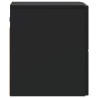 Cabinet de chevet mural avec tiroir Noir 33 x 34,5 x 40 cm 618402618402