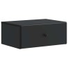 Cabinet de chevet mural avec tiroir Noir 49 x 34,5 x 20 cm 618403618403