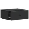 Cabinet de chevet mural avec tiroir Noir 49 x 34,5 x 20 cm 618403618403