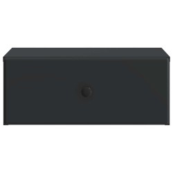 Cabinet de chevet mural avec tiroir Noir 49 x 34,5 x 20 cm 618403618403