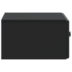 Cabinet de chevet mural avec tiroir Noir 49 x 34,5 x 20 cm 618403618403