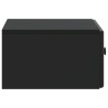 Cabinet de chevet mural avec tiroir Noir 49 x 34,5 x 20 cm 618403618403