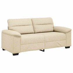 Canapé 2 places crème 180x81x84 cm en tissu 618404618404